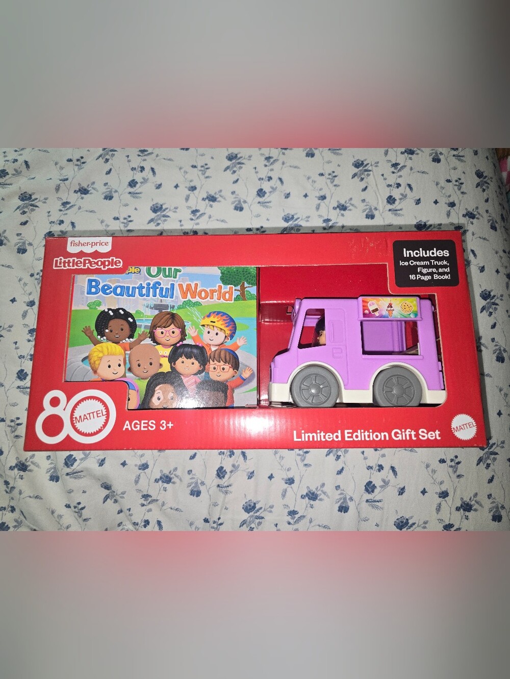 Fisher-Price Little People Limited Edition Purple Ice Cream Truck Gift Set